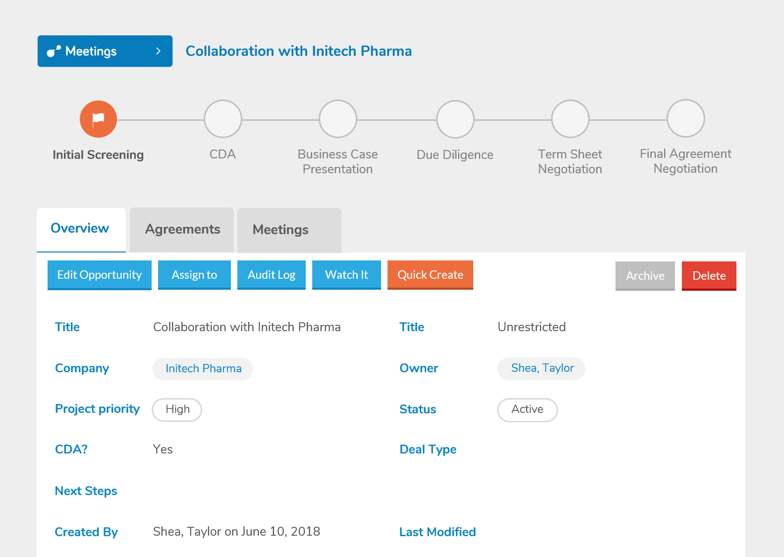Quickly turn your partnering meetings into opportunities