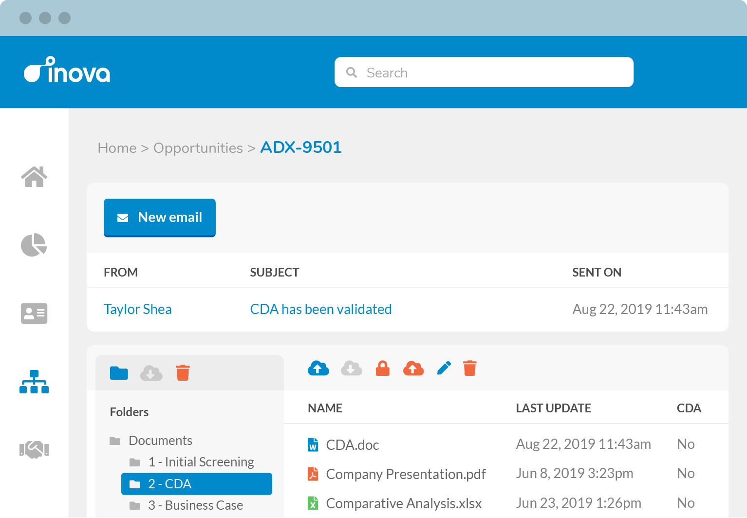 Manage your CDA and due diligence documents securely