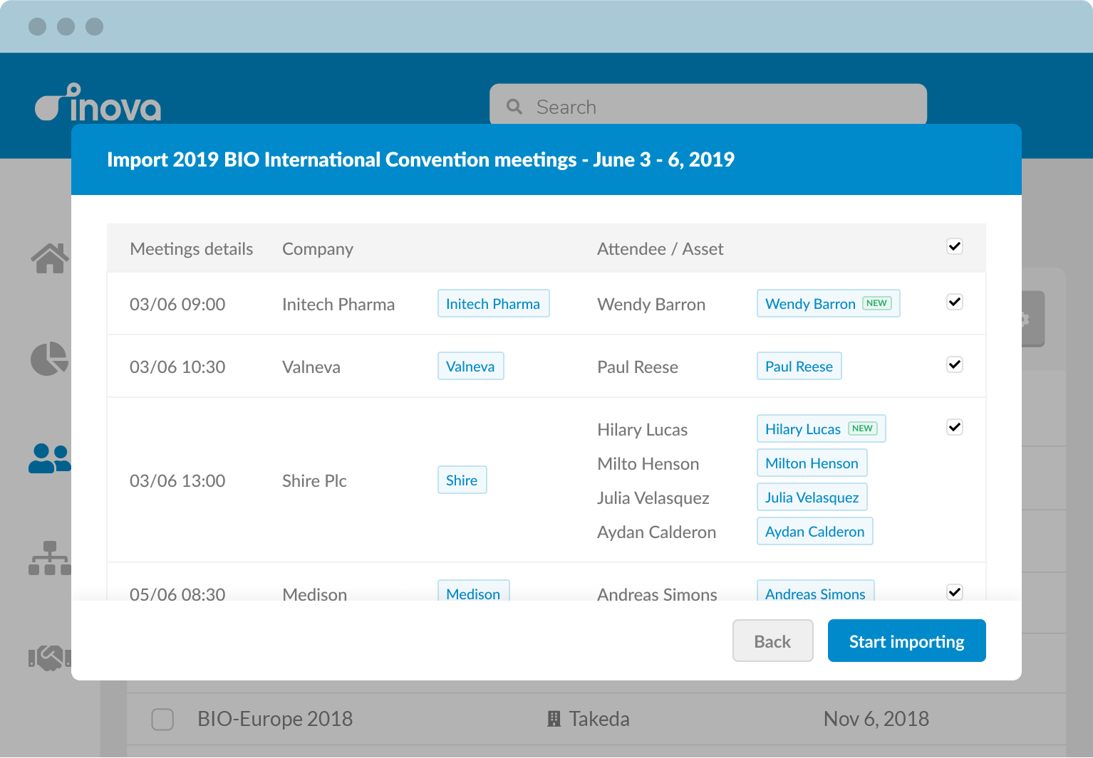 Add your meeting information in seconds