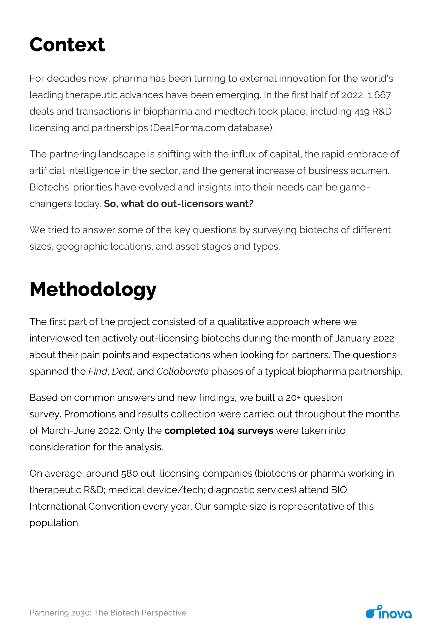 Partnering 2030: The Biotech Perspective